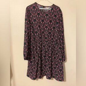 Boden fit and flare elastic waist dress